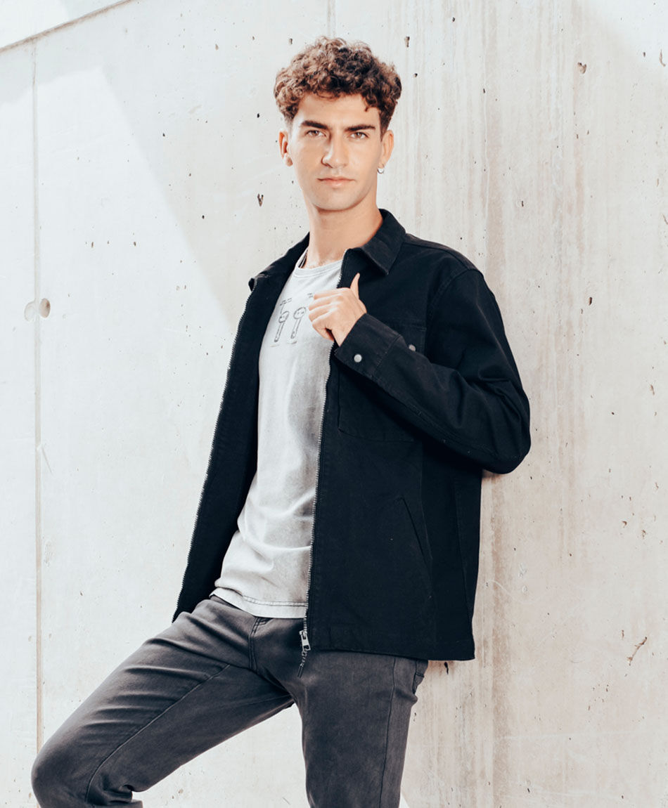 Chaqueta hombre  aviador black