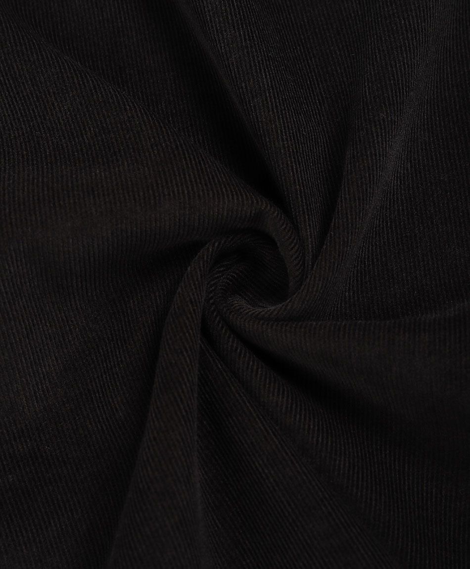 Camisa hombre b&aacute;sica corderoy negra