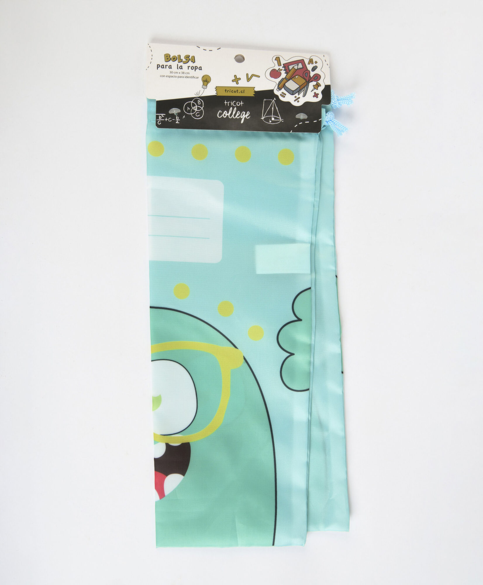 Bolsa ropa escolar celeste Bolsa ropa escolar celeste