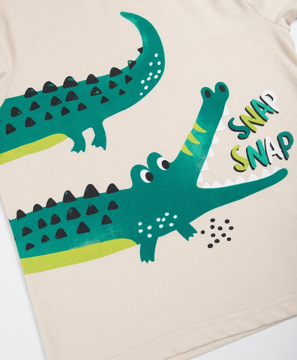 Polera beb&eacute; manga larga cocodrilo