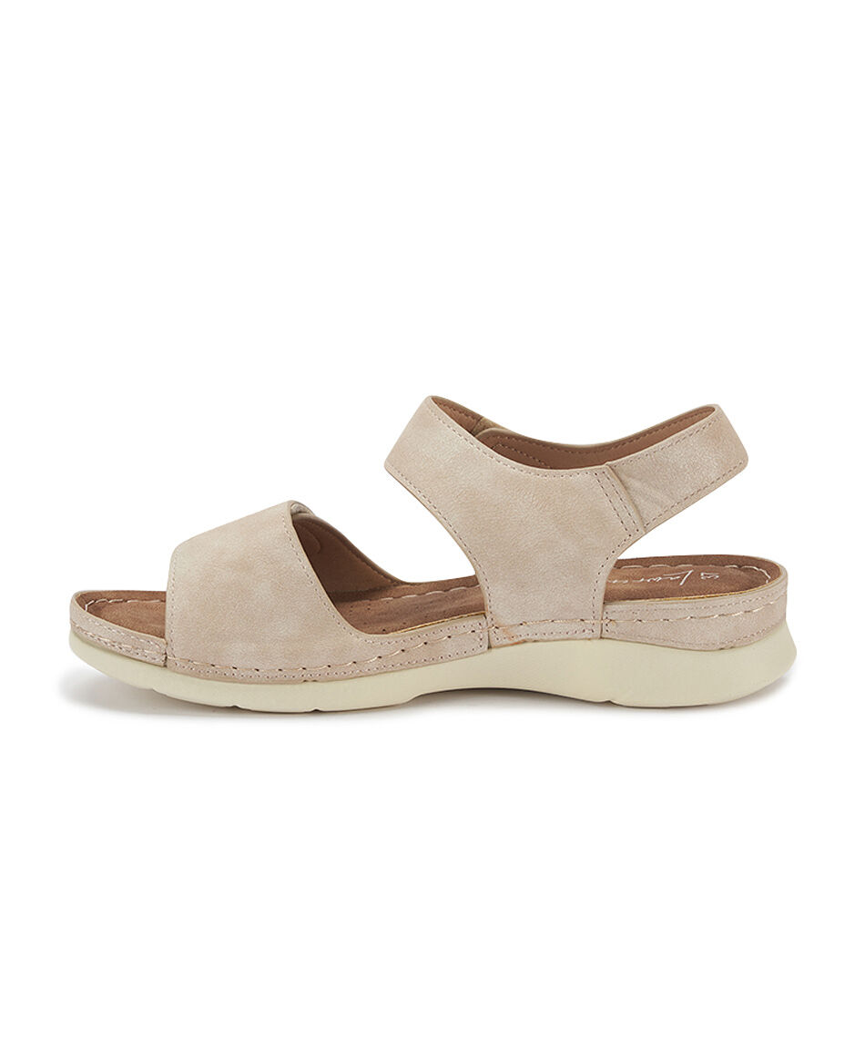 Sandalia mujer comfy beige