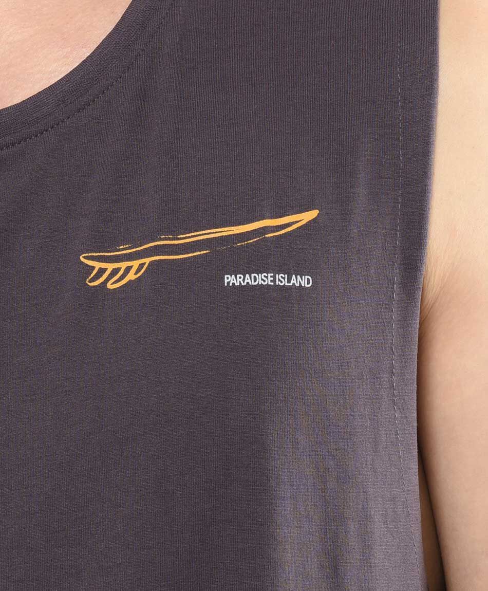 Polera hombre surf paradise grey
