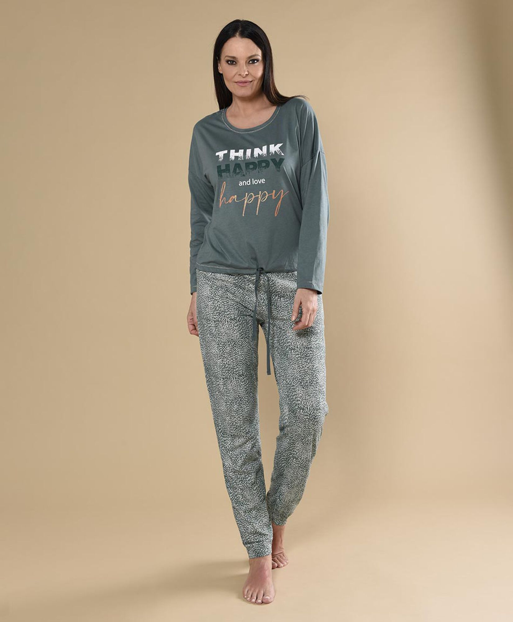 Pijama mujer amarra print 2 piezas Pijama mujer amarra print 2 piezas