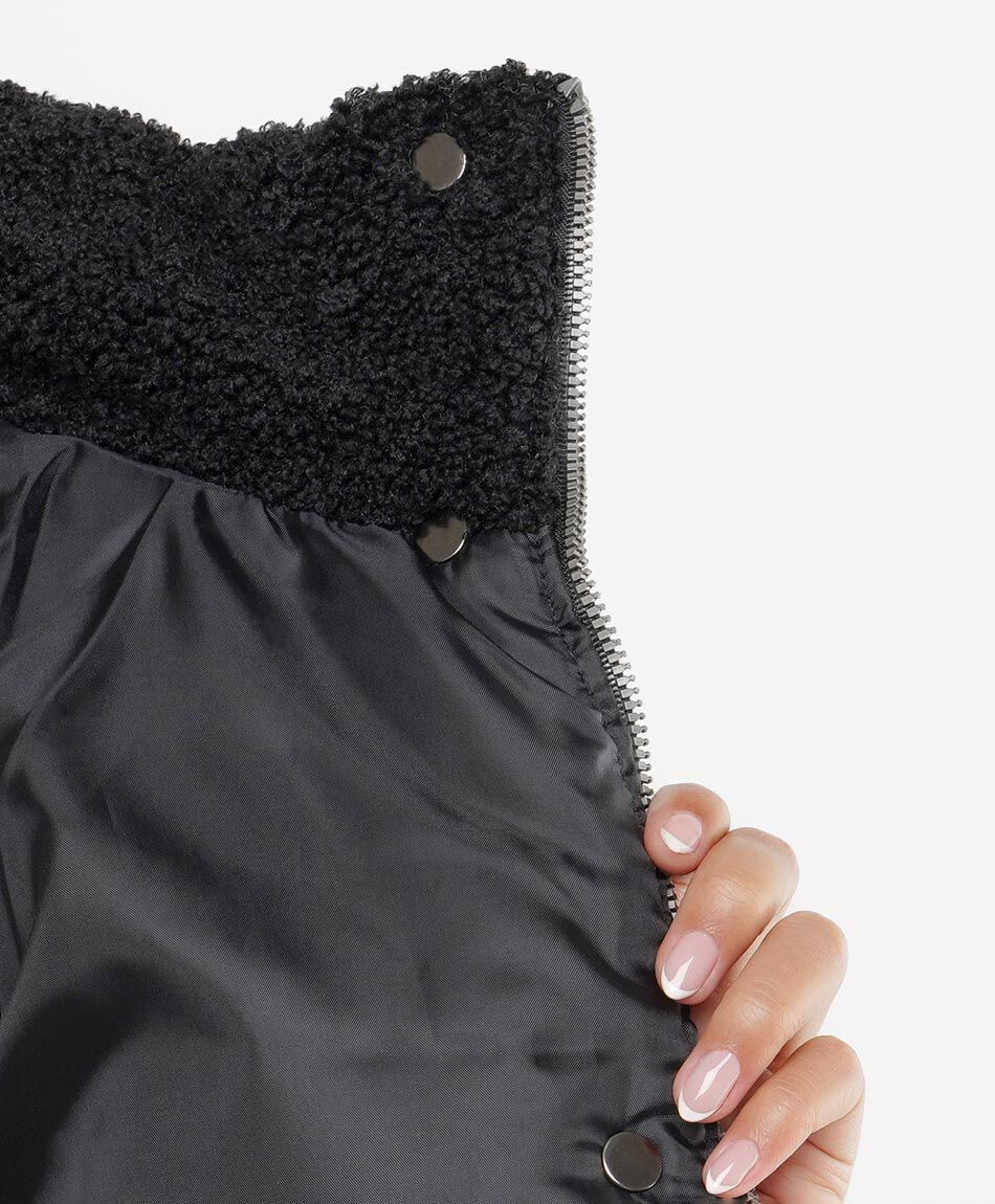 Parka mujer cuello chiporro