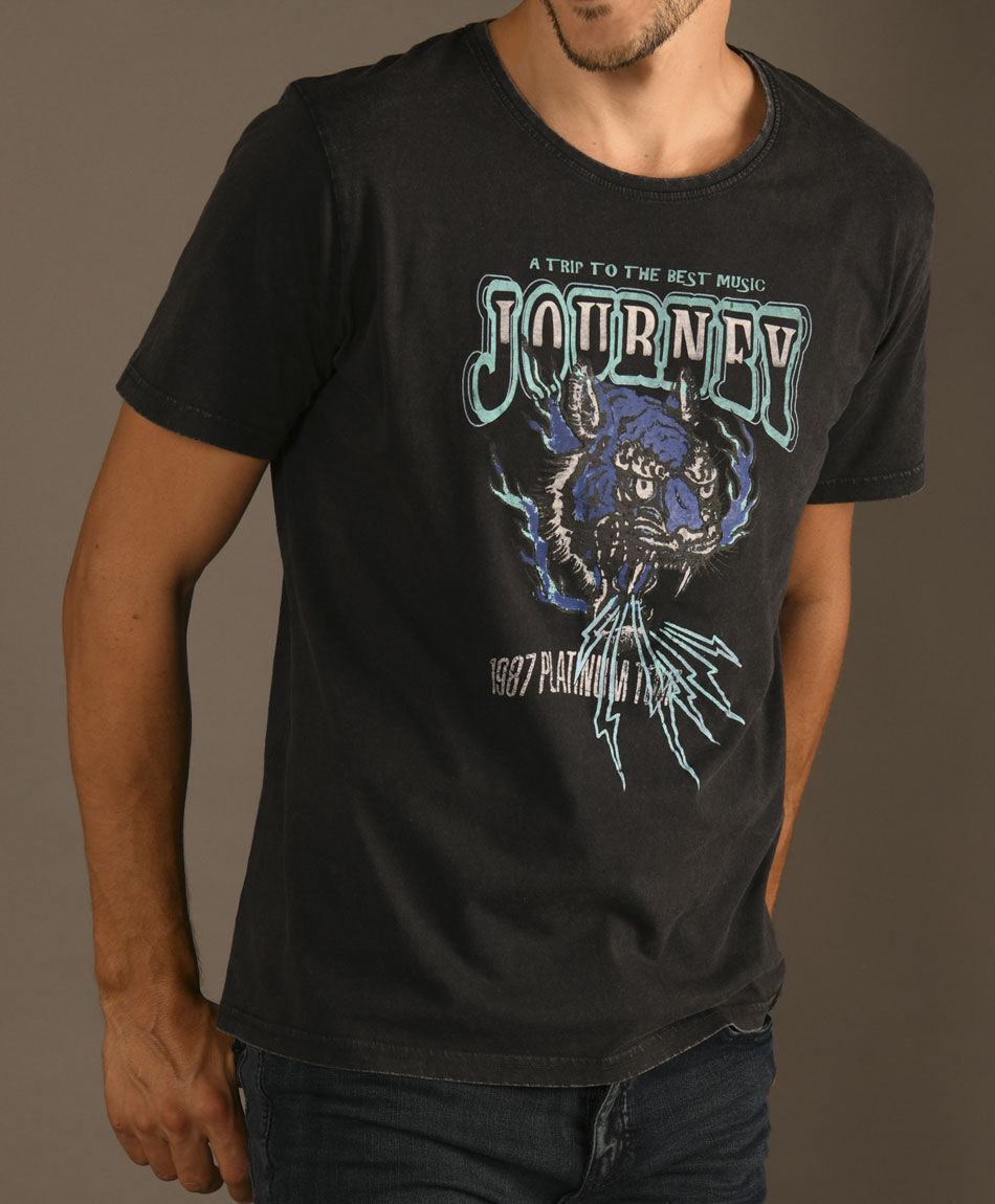 Polera manga corta cuello redondo