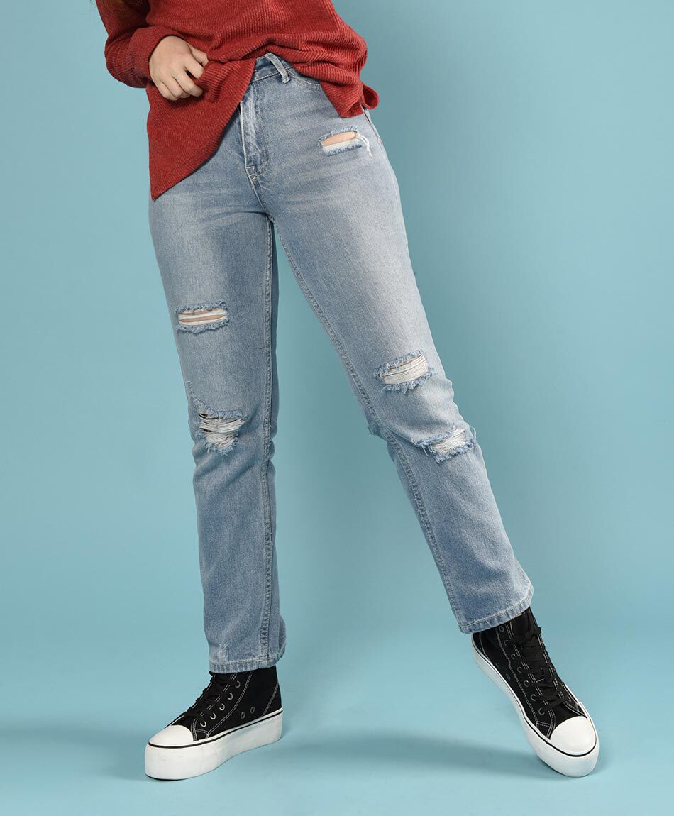 Jeans tiro alto skinny fit