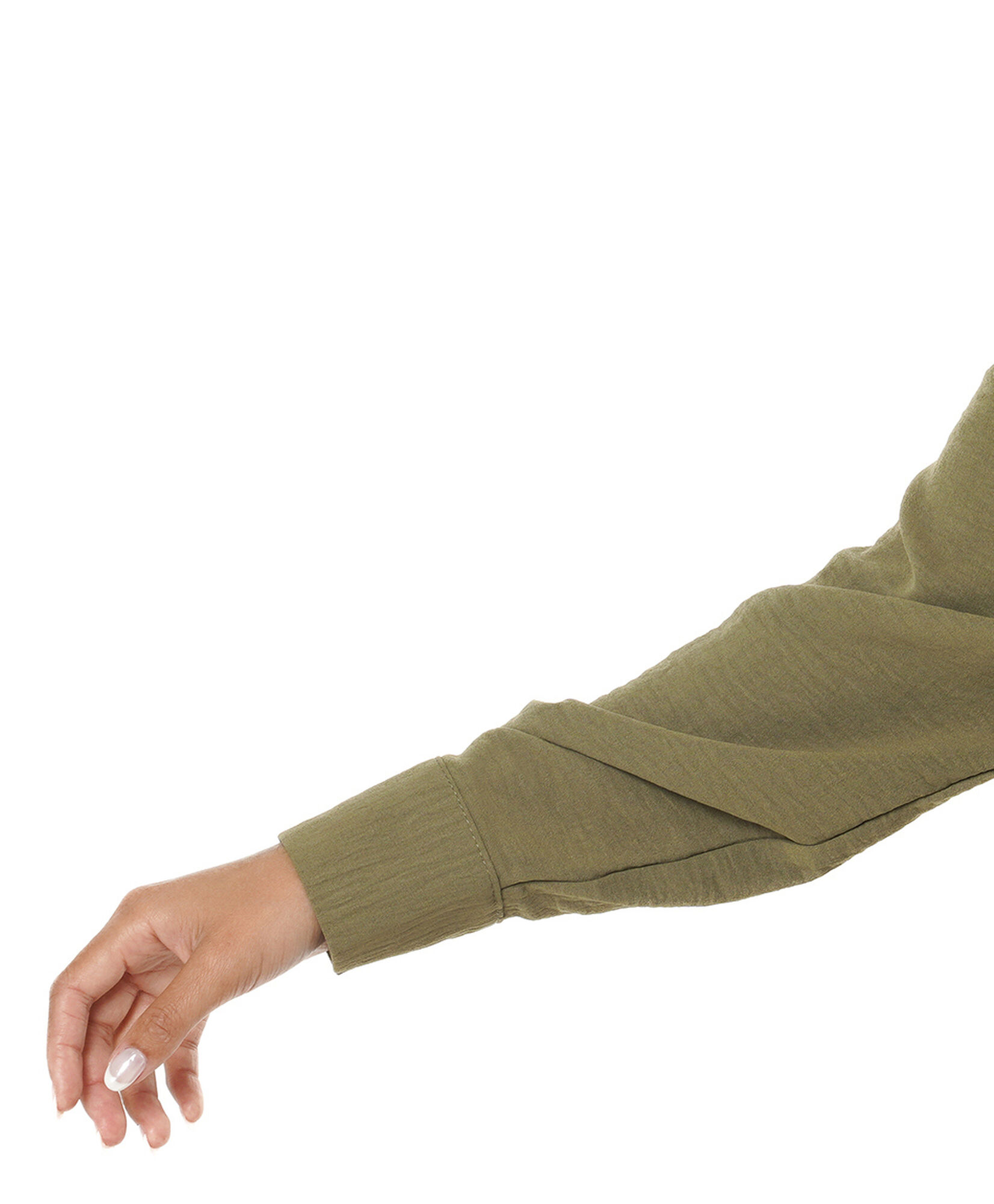 Blusa mujer verde textura bolsillo Blusa mujer verde textura bolsillo