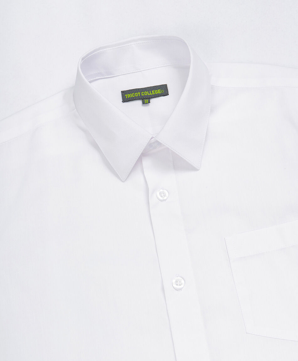Camisa escolar lisa blanca