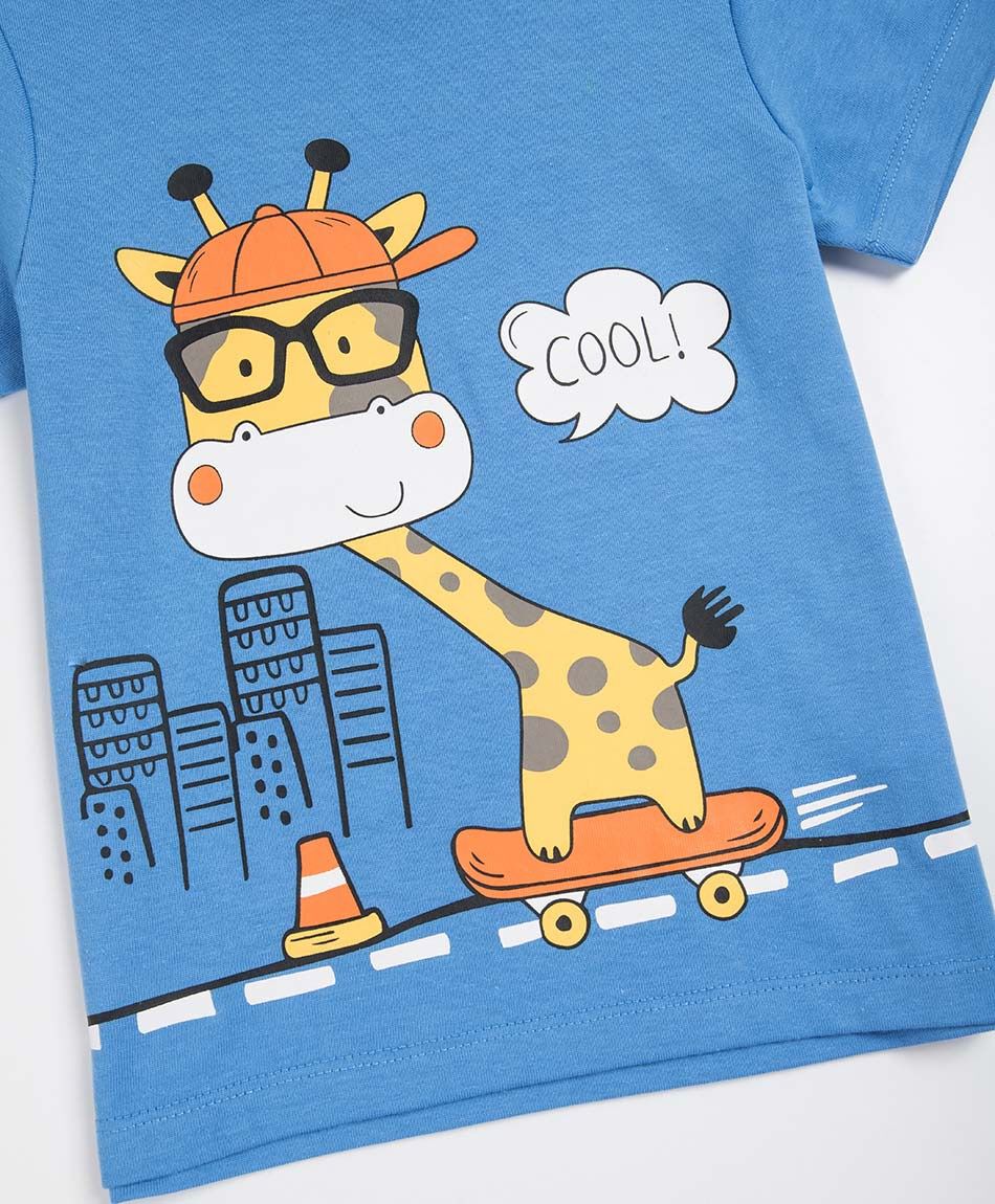 Polera beb&eacute; jirafa