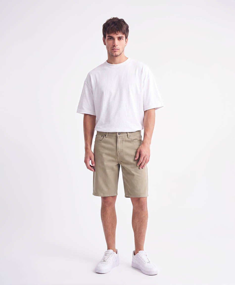 Bermuda hombre twill bolsillos