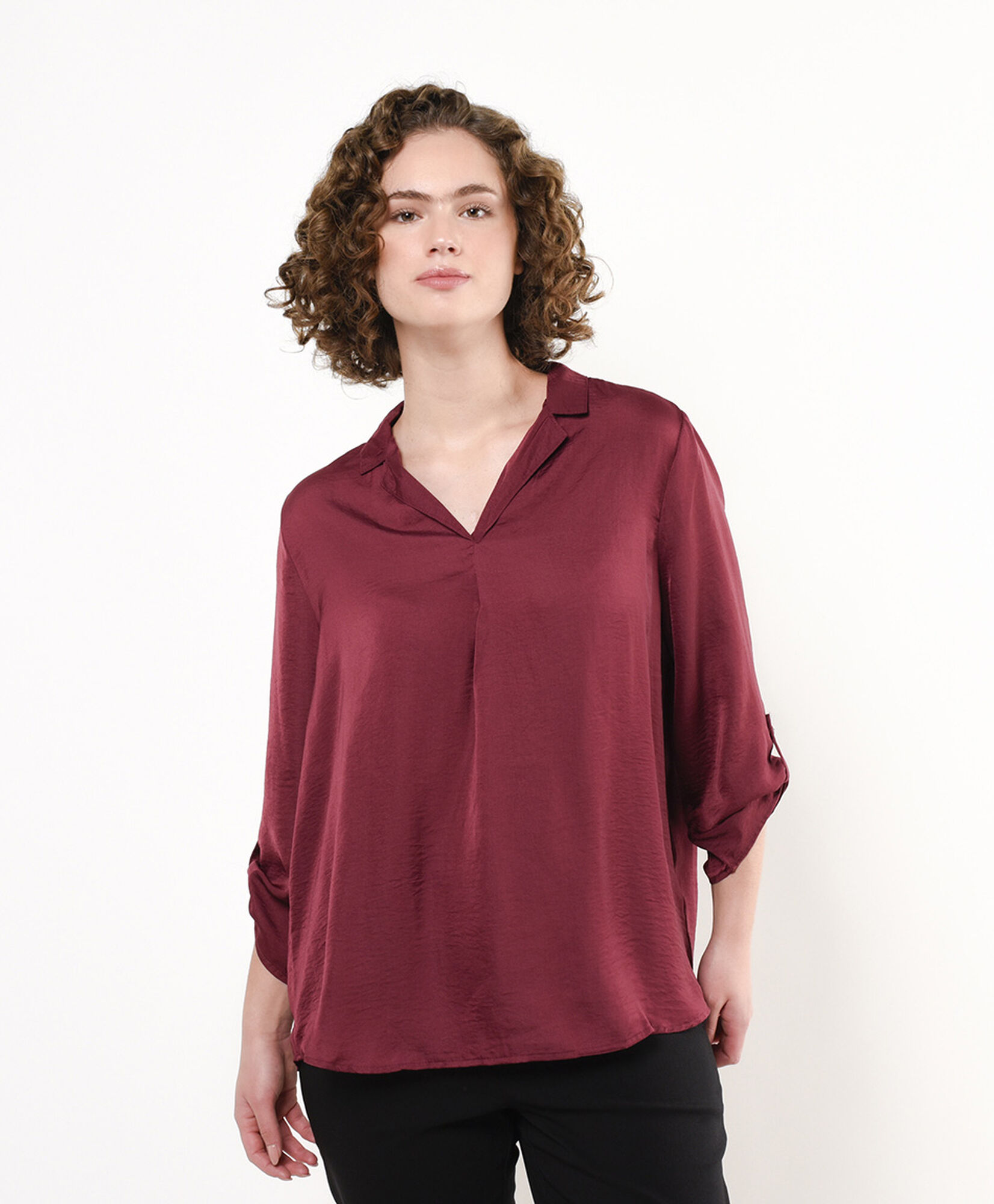 Blusa mujer satinada Blusa mujer satinada