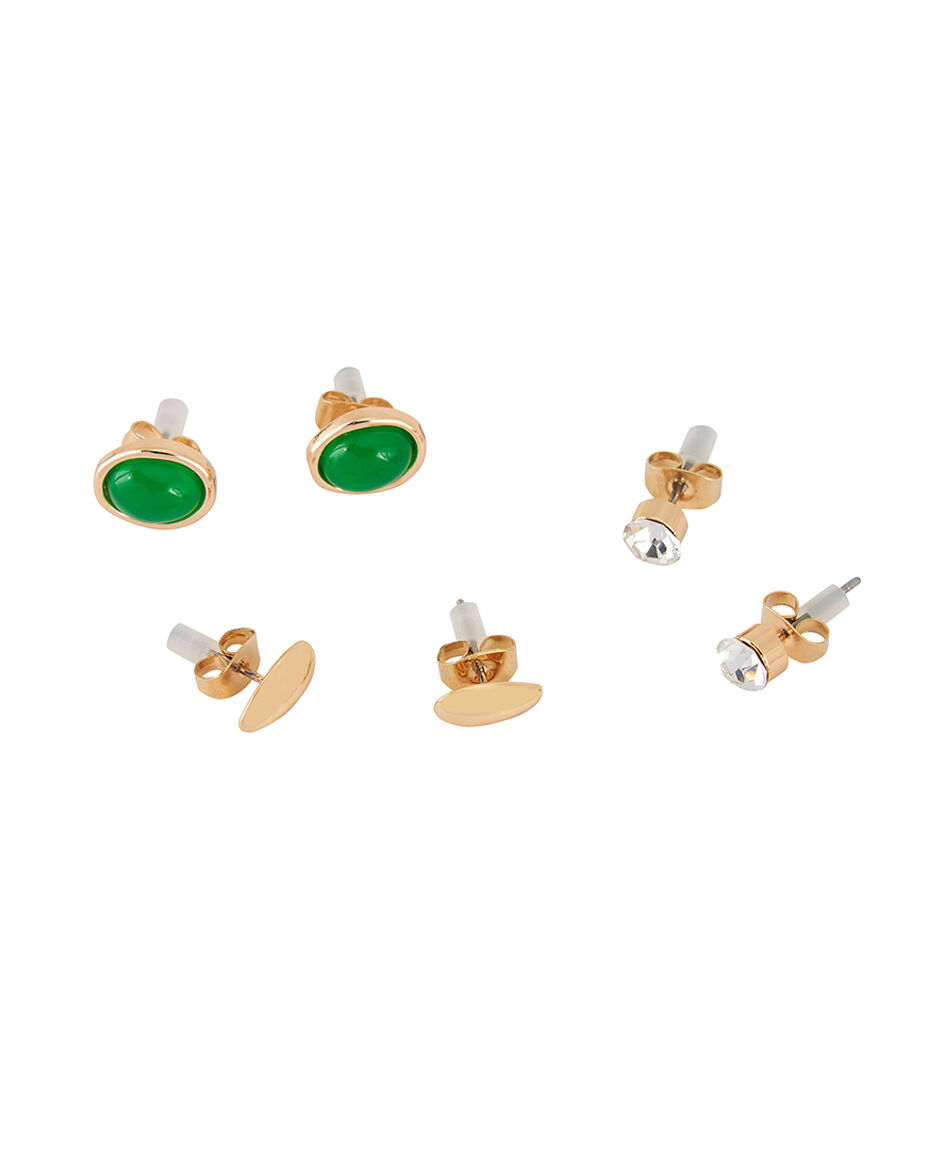 Set joyas mujer piedra verde