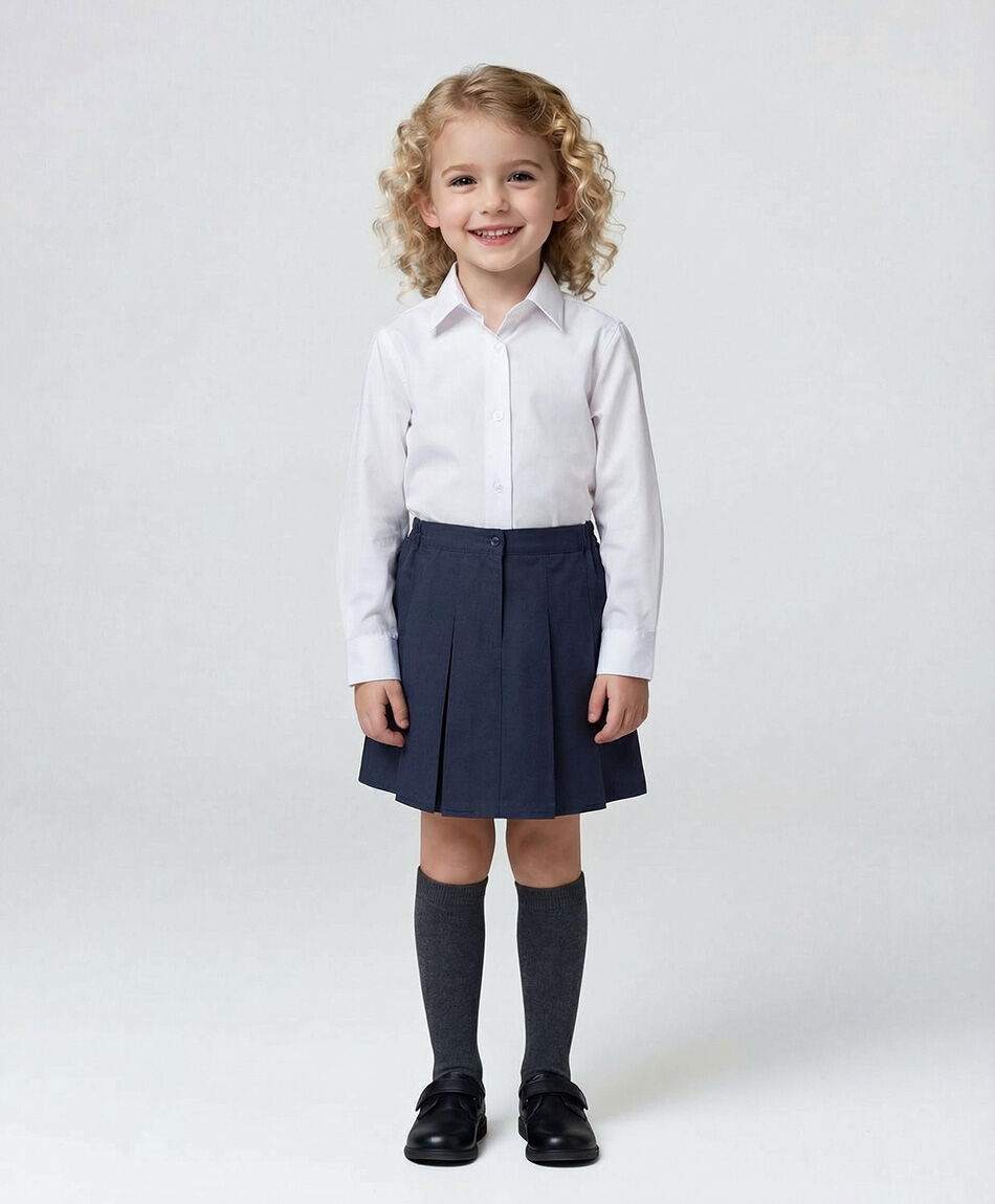 Falda escolar elasticada navy