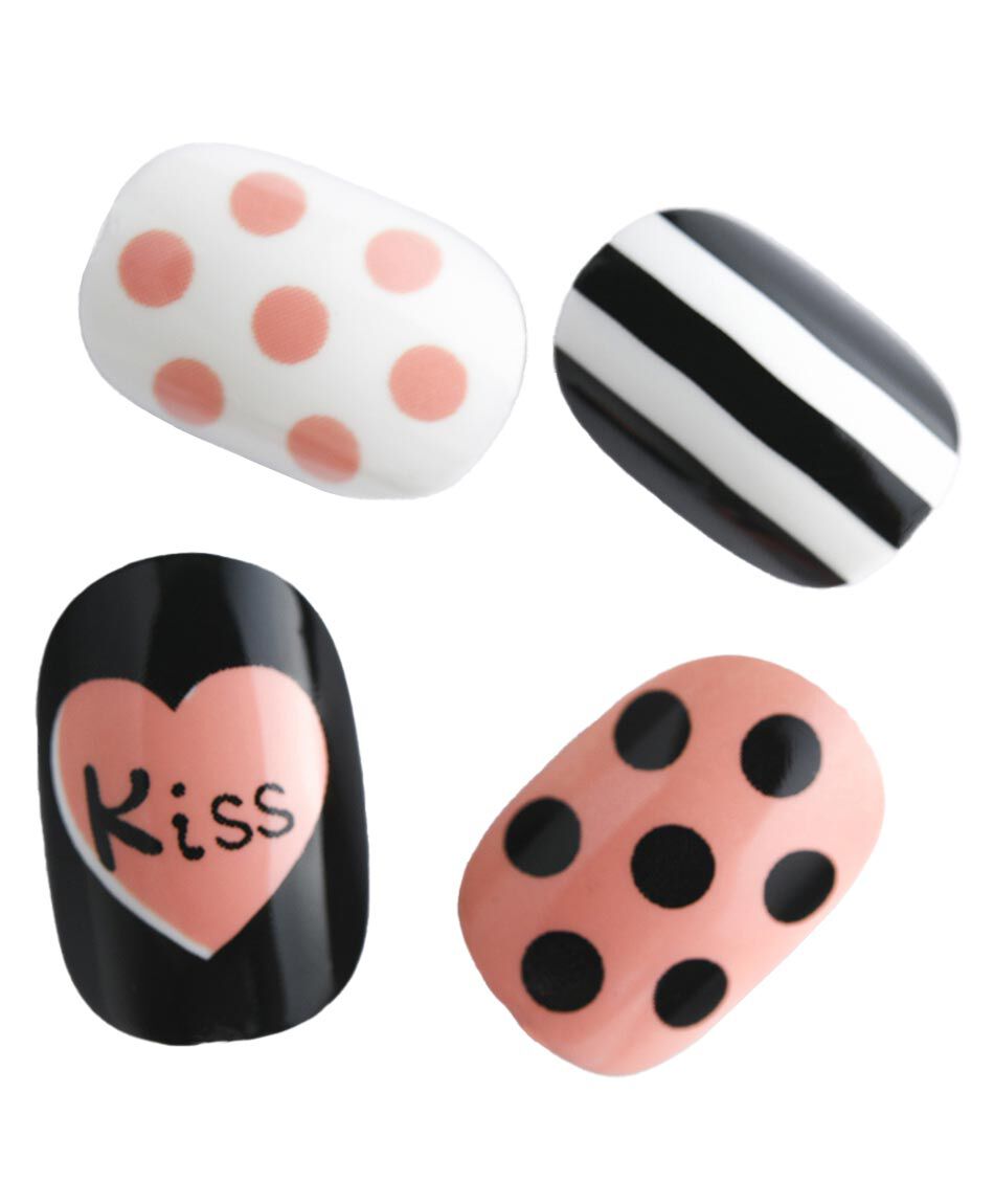 Set u&ntilde;as postizas puntos 12 piezas