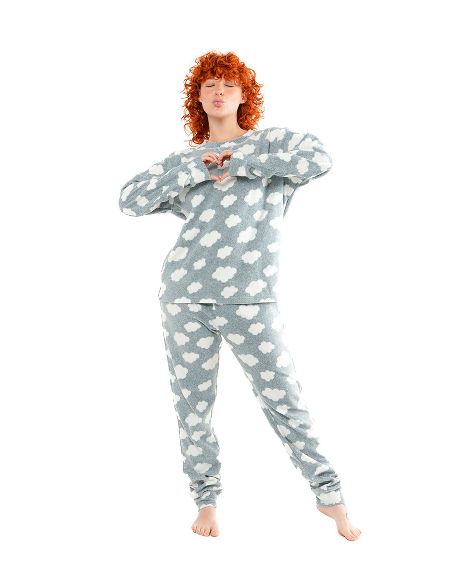 Pijama mujer micropolar nubes Pijama mujer micropolar nubes