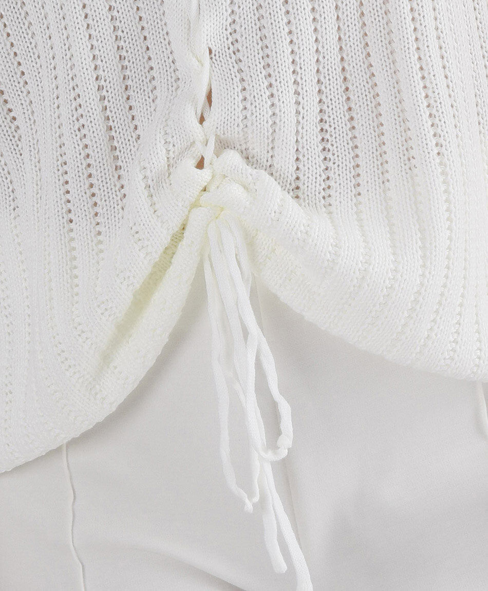 Cardigan mujer lazo frontal manga corta