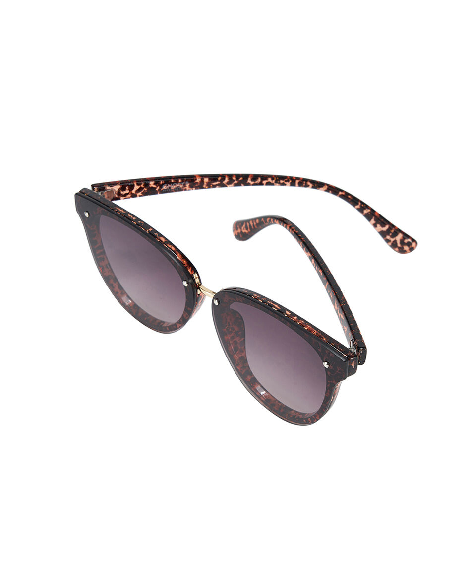 Lentes mujer animal print brillos