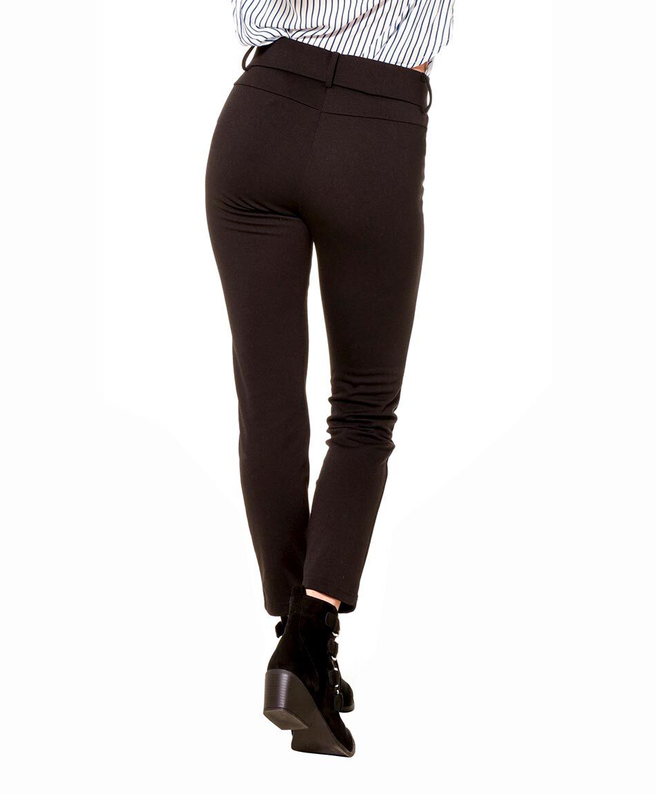 Pantalon tiro alto botones