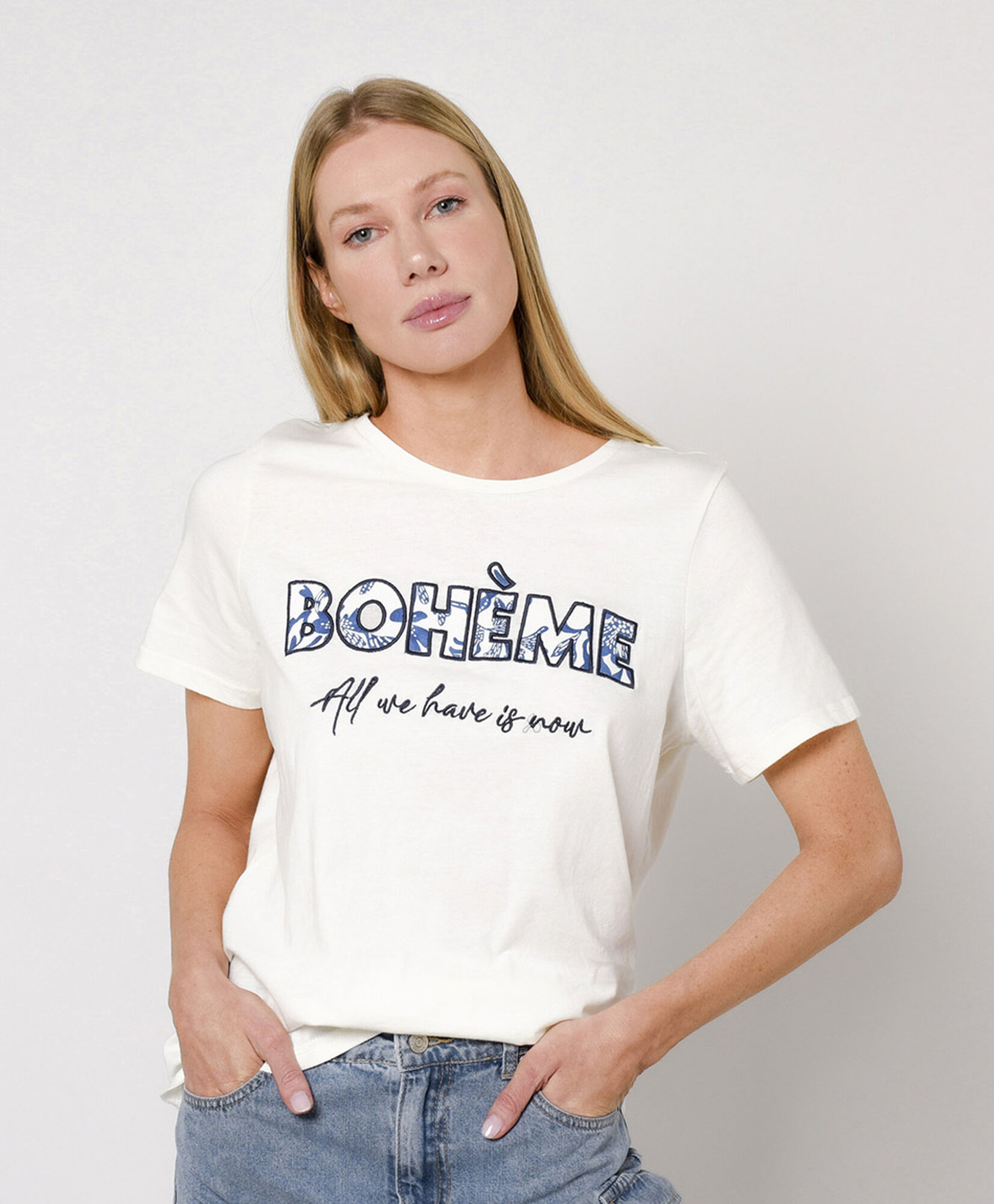 Polera mujer texto boheme Polera mujer texto boheme
