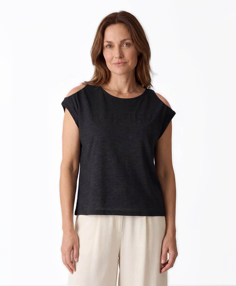 Polera mujer texto luxury