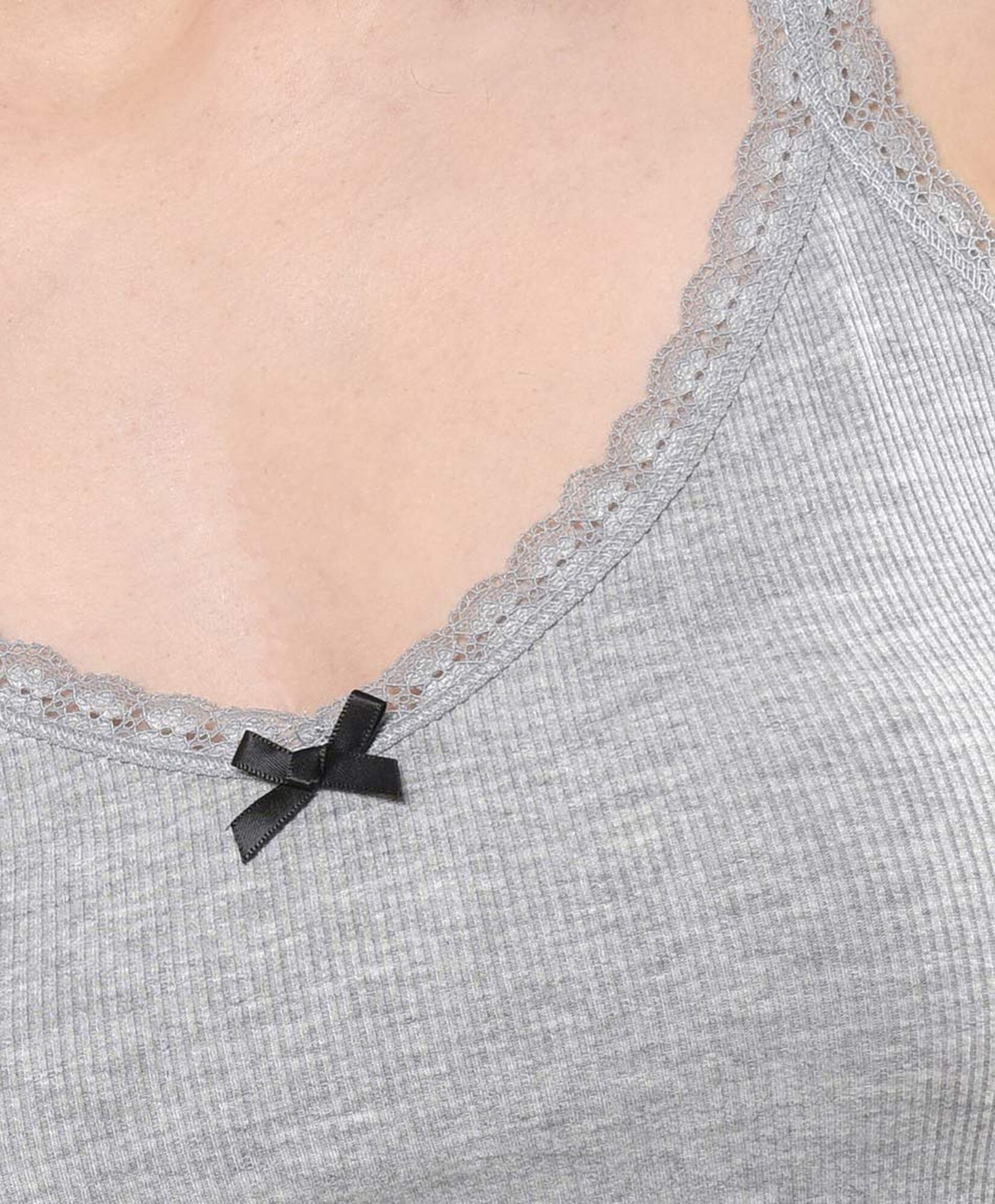 Polera mujer top cinta negra Polera mujer top cinta negra