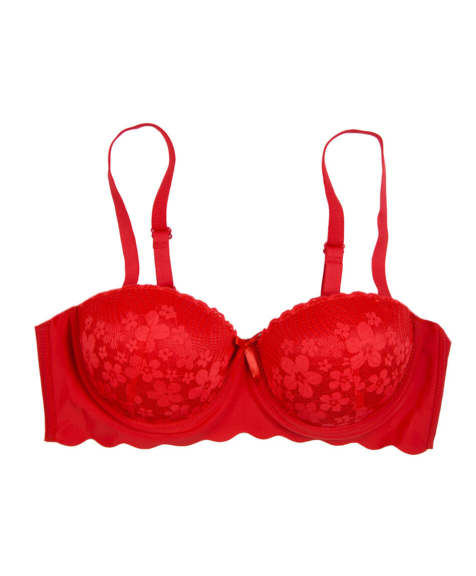 Sost&eacute;n mujer encajes floreados seamless