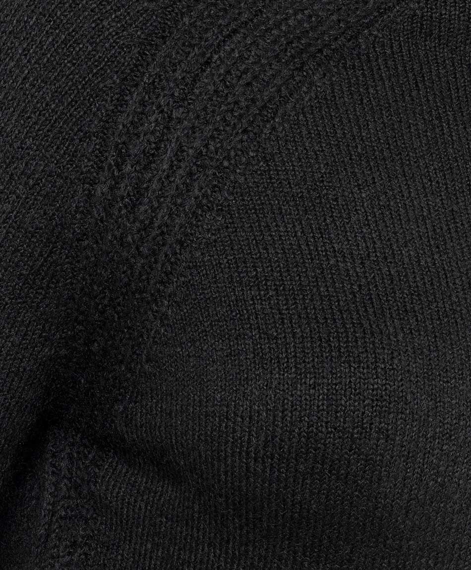 Sweater mujer cuello alto negro