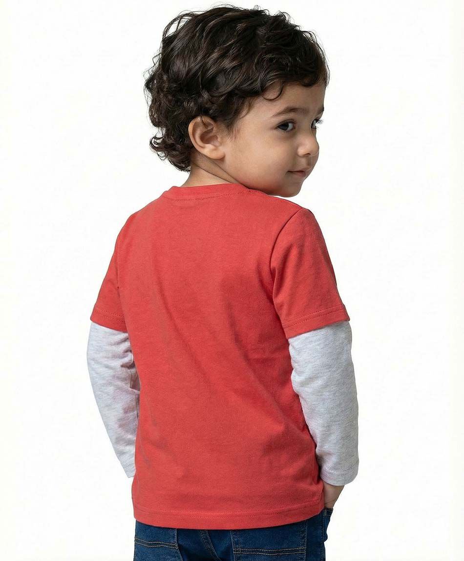 Polera beb&eacute; estampado feliz