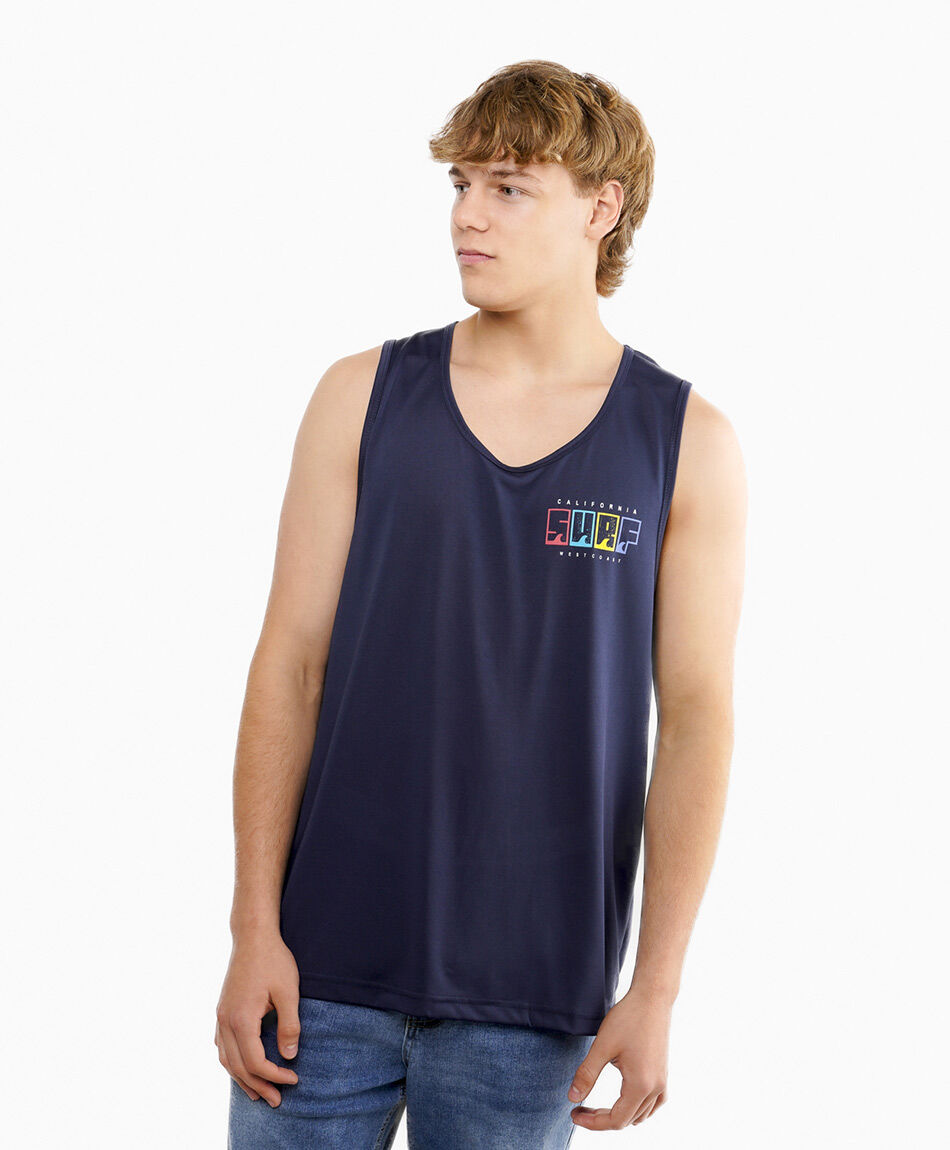 Polera hombre surf blue