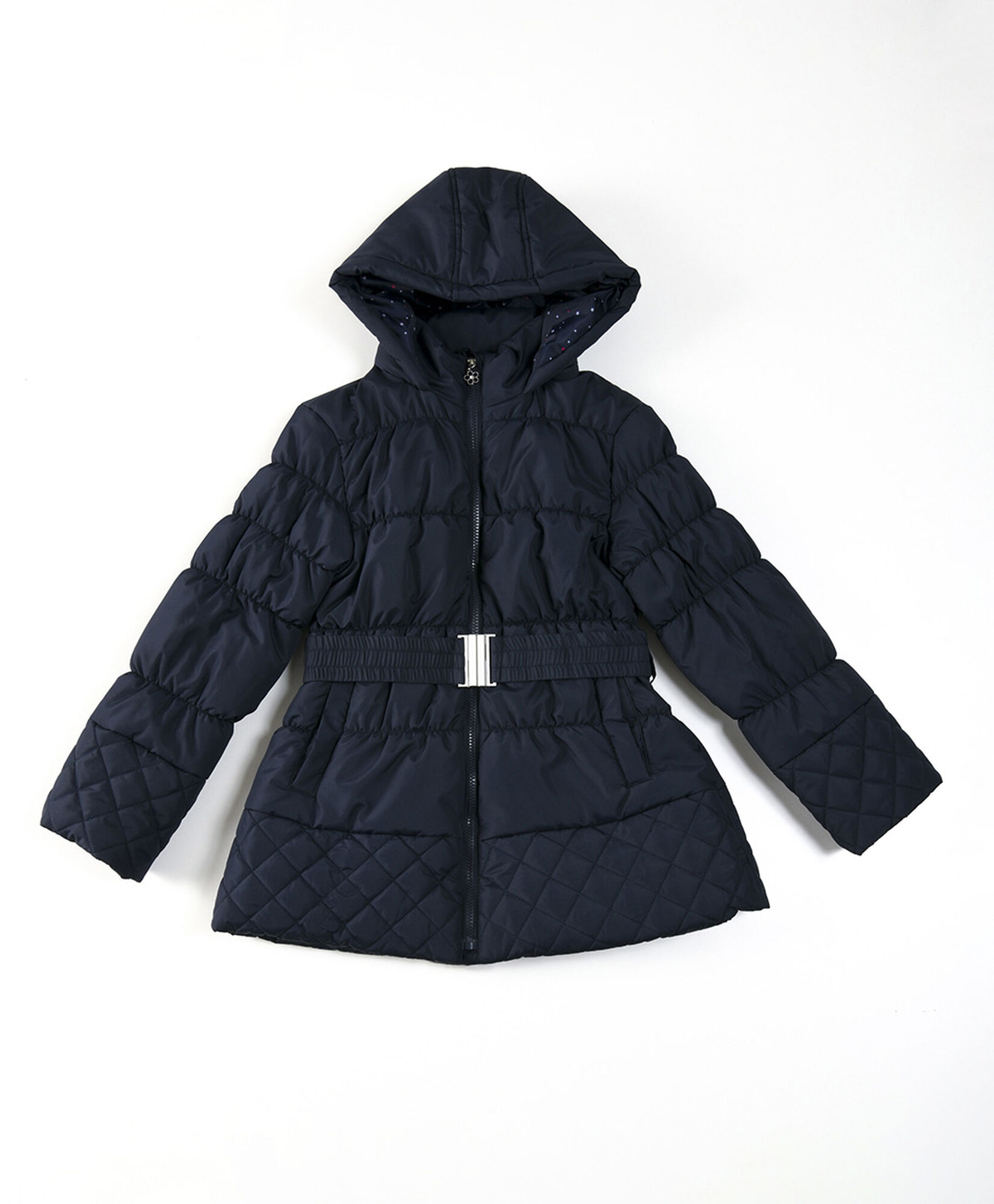 Parka escolar cinturón rombos Parka escolar cinturón rombos
