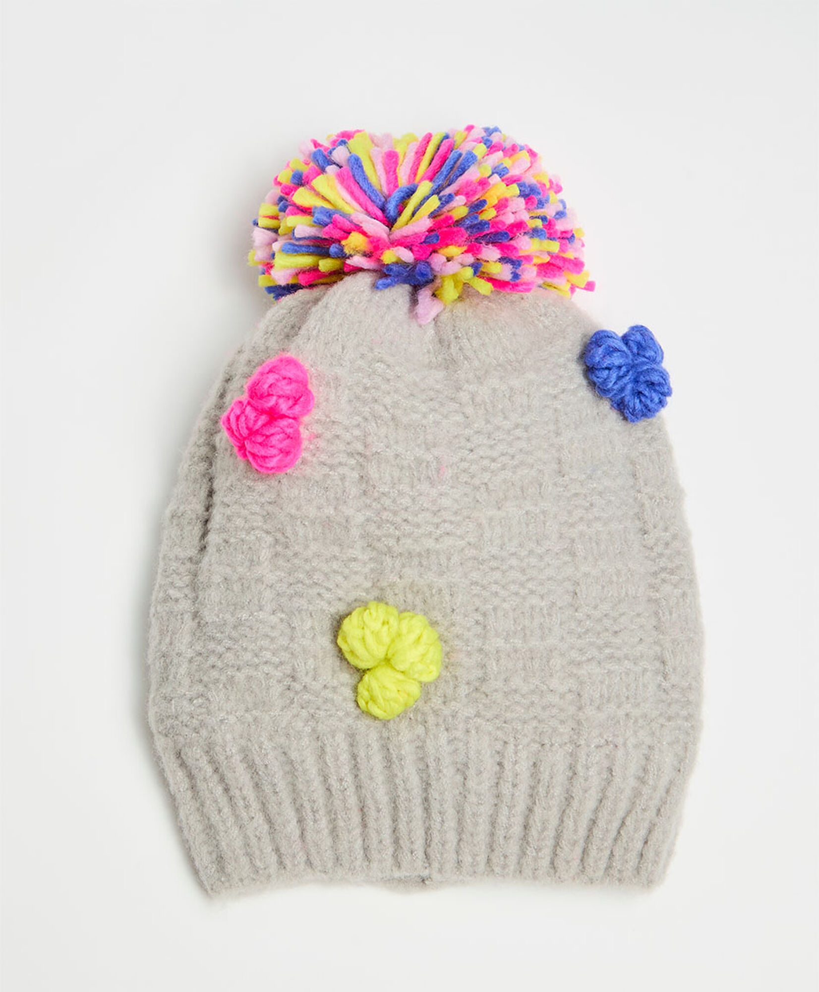 Gorro niña pompones Gorro niña pompones