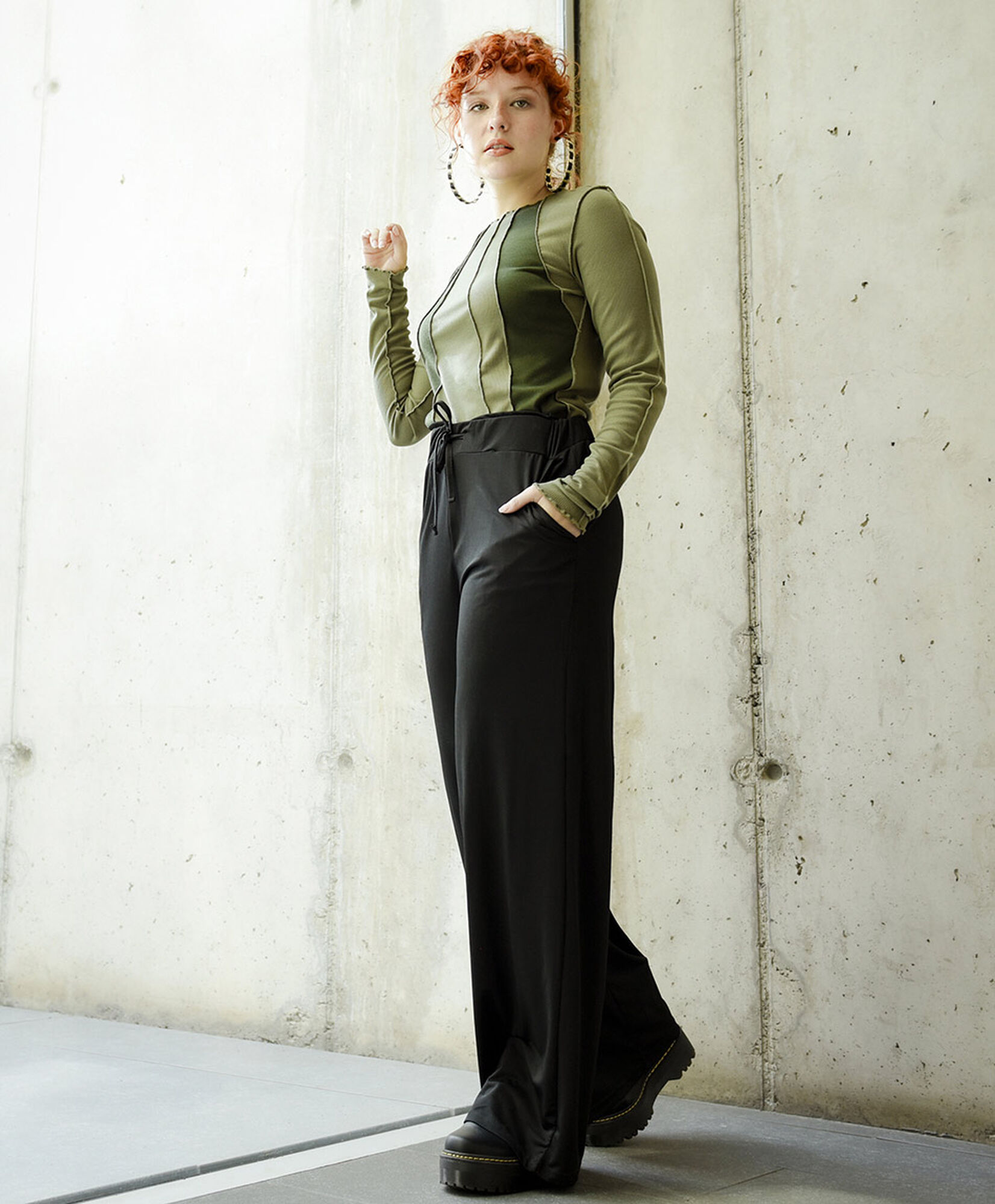 Pantalón mujer comfy lazo wide Pantalón mujer comfy lazo wide