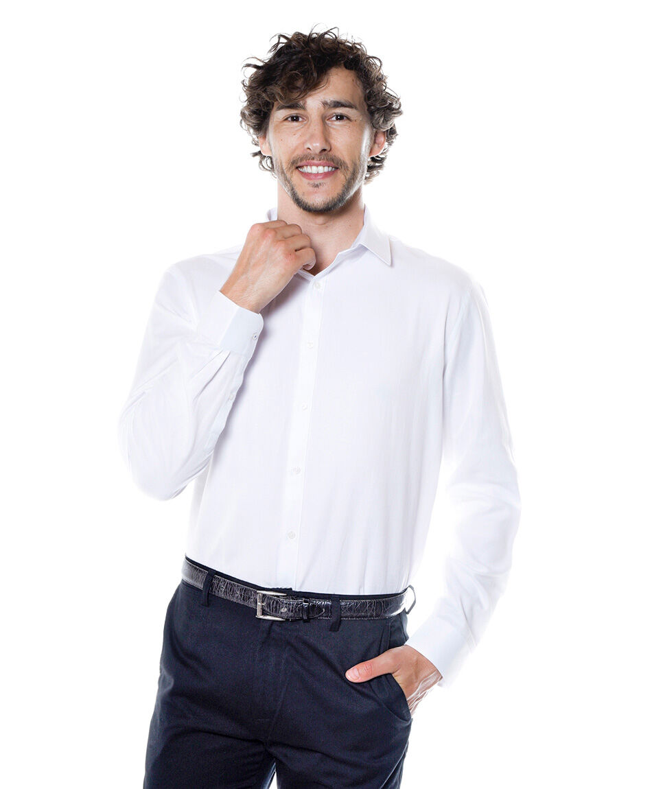 Camisa hombre dobby fantasia