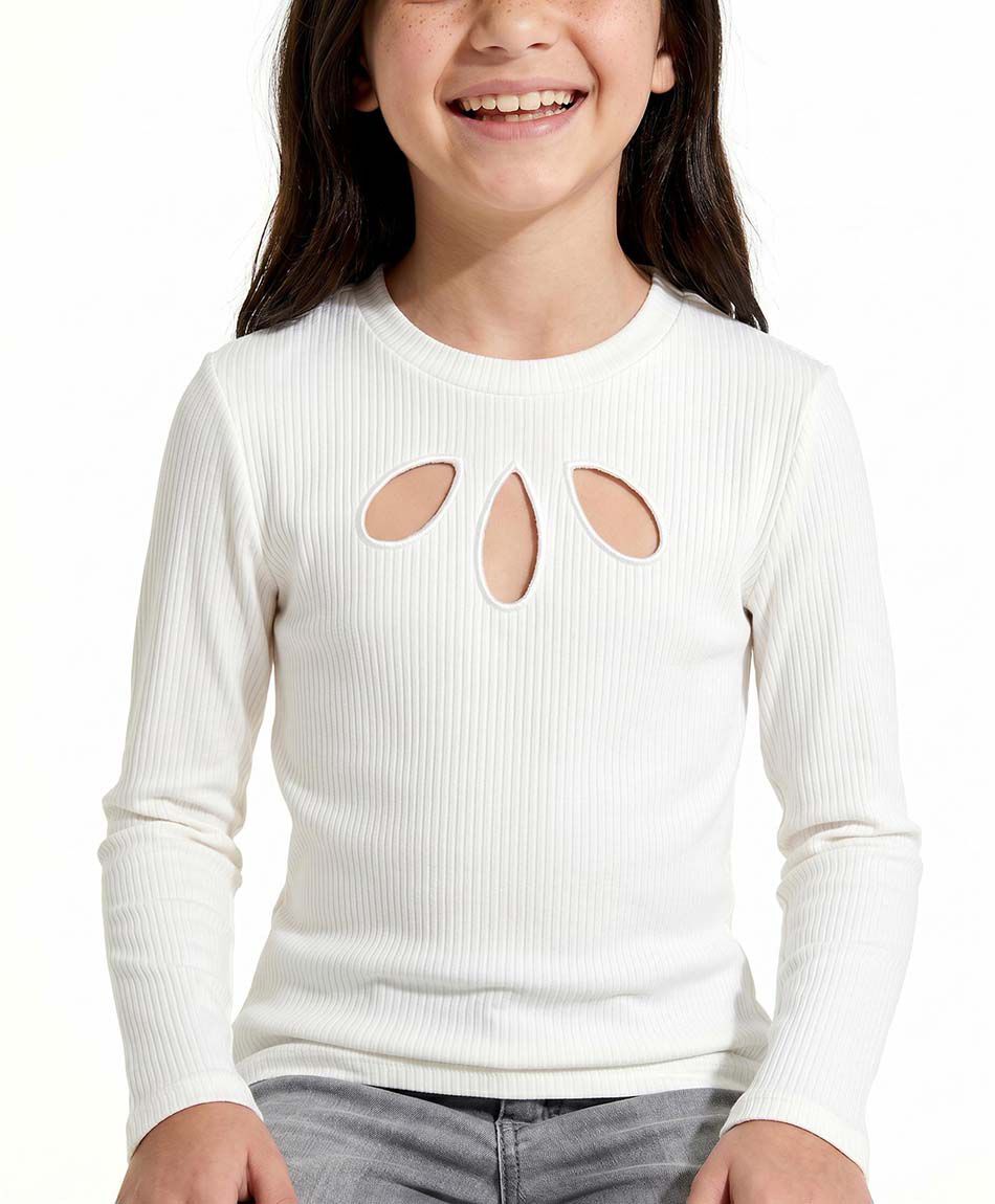Polera ni&ntilde;a dise&ntilde;o calado
