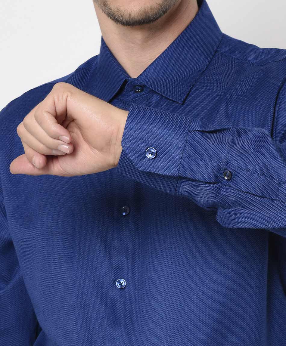 Camisa hombre grabados manga larga