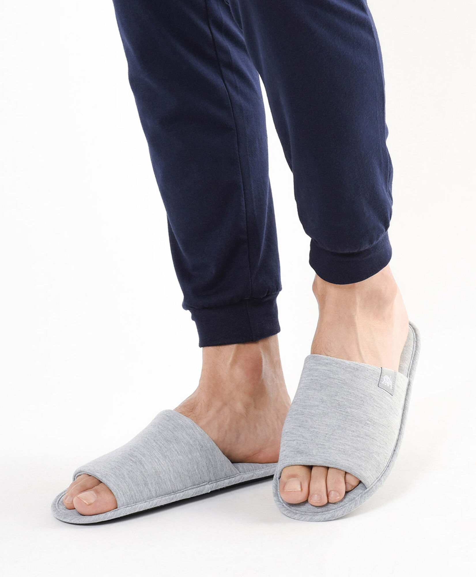 Pantufla hombre abierta gris Pantufla hombre abierta gris