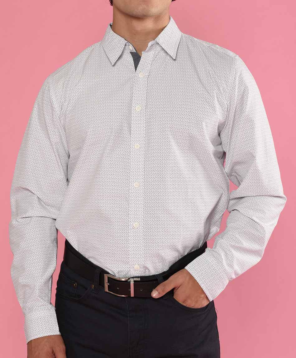 Camisa fashion manga larga