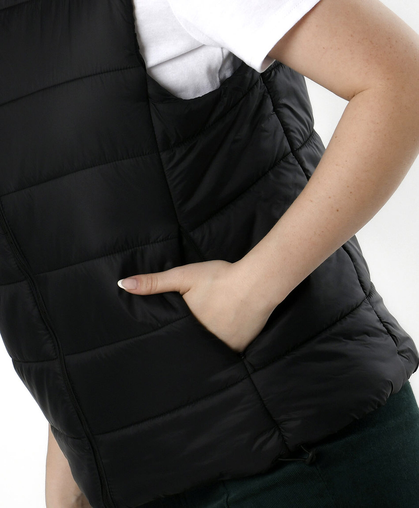 Parka mujer sin mangas costuras Parka mujer sin mangas costuras