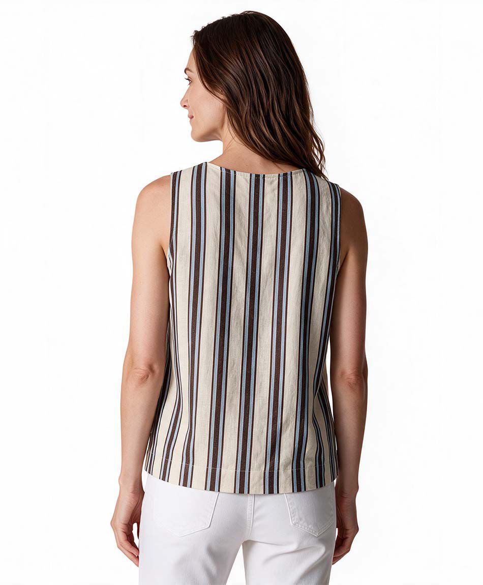 Blusa mujer vest l&iacute;neas