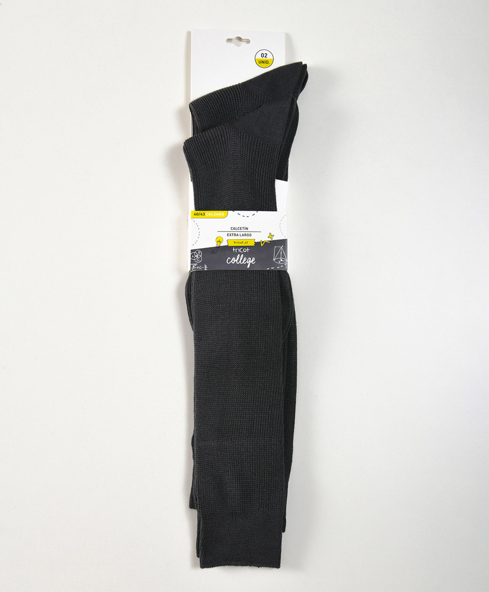 Set 2 calcetines escolares largo gris oscuro Set 2 calcetines escolares largo gris oscuro