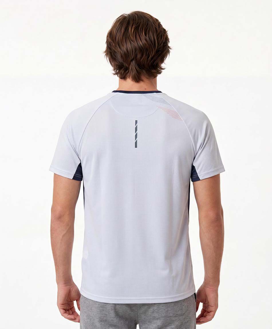 Polera deportiva hombre runner white
