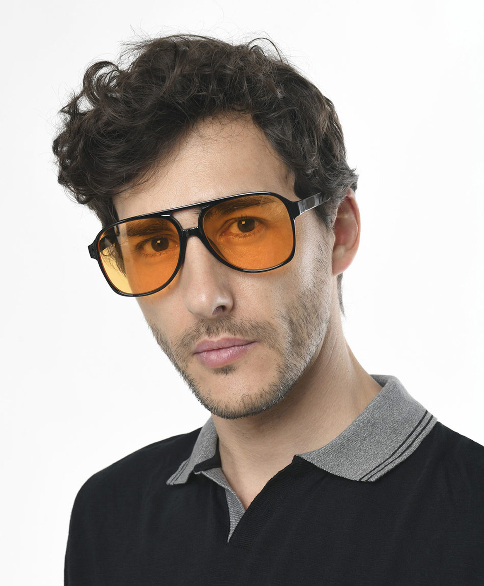 Lentes hombre aviador amarillo protección uv Lentes hombre aviador amarillo protección uv