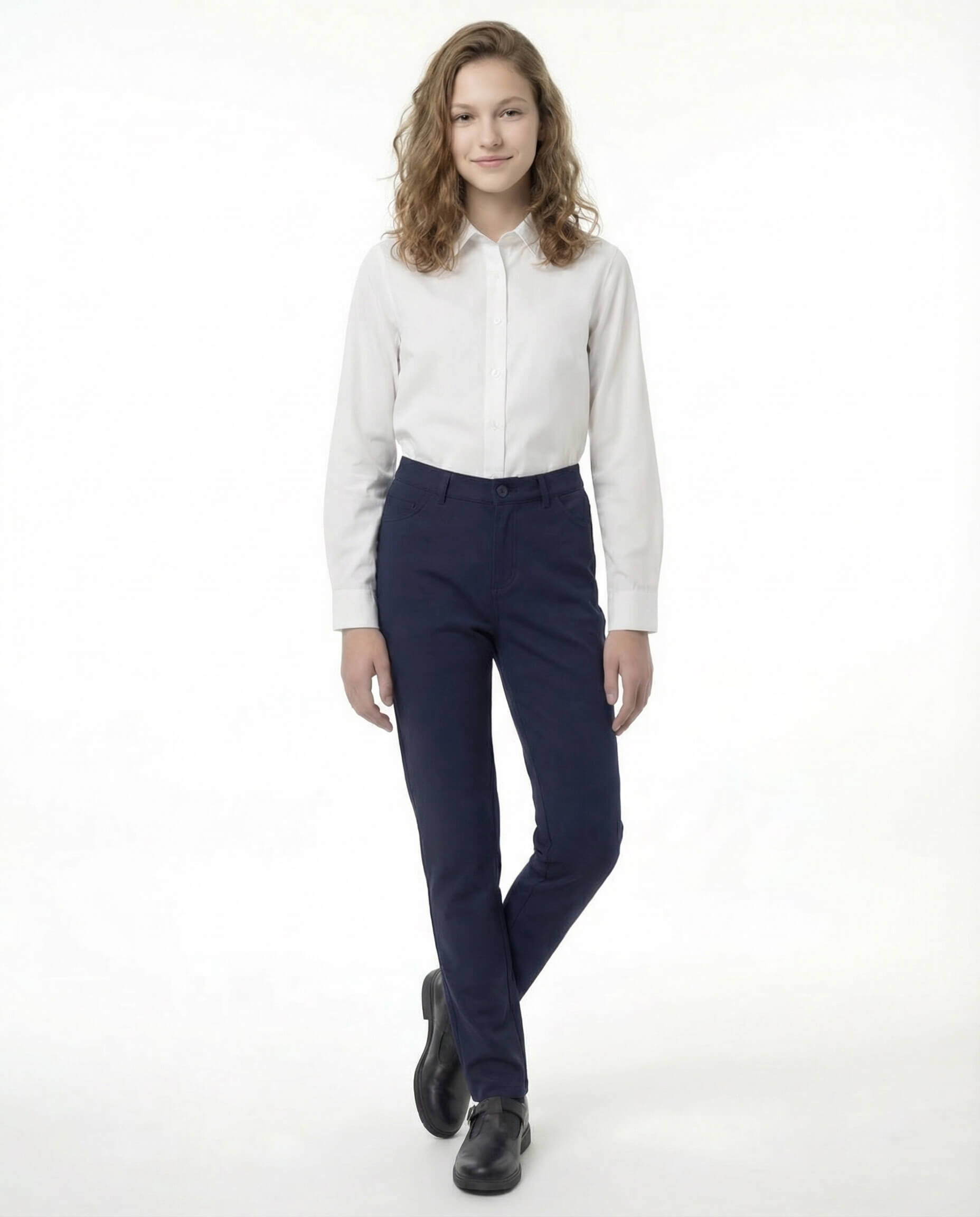 Pantal&oacute;n escolar navy mujer