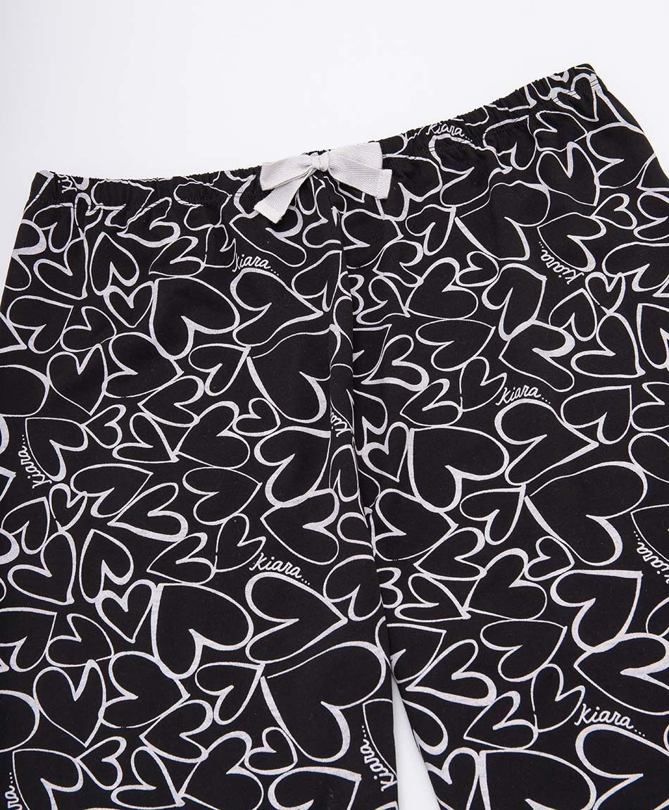 Pijama mujer capri corazones
