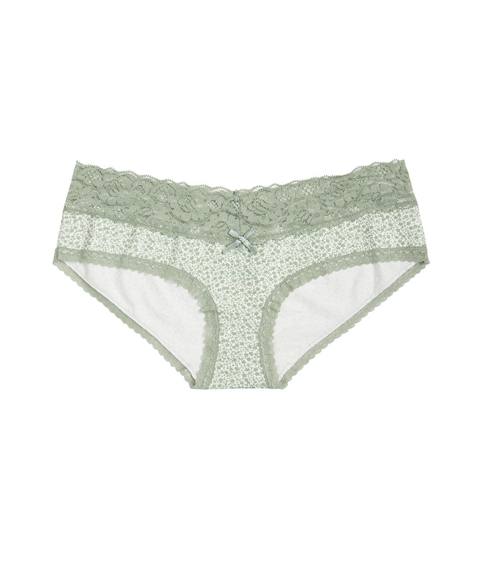 Pantaleta mujer algod&oacute;n encajes