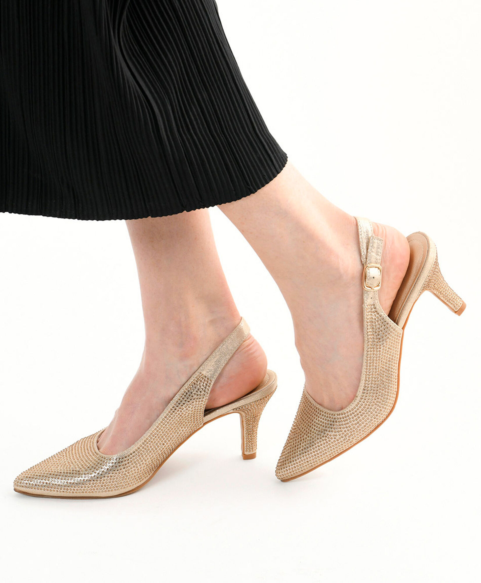 Zapato mujer brillos dorado Zapato mujer brillos dorado