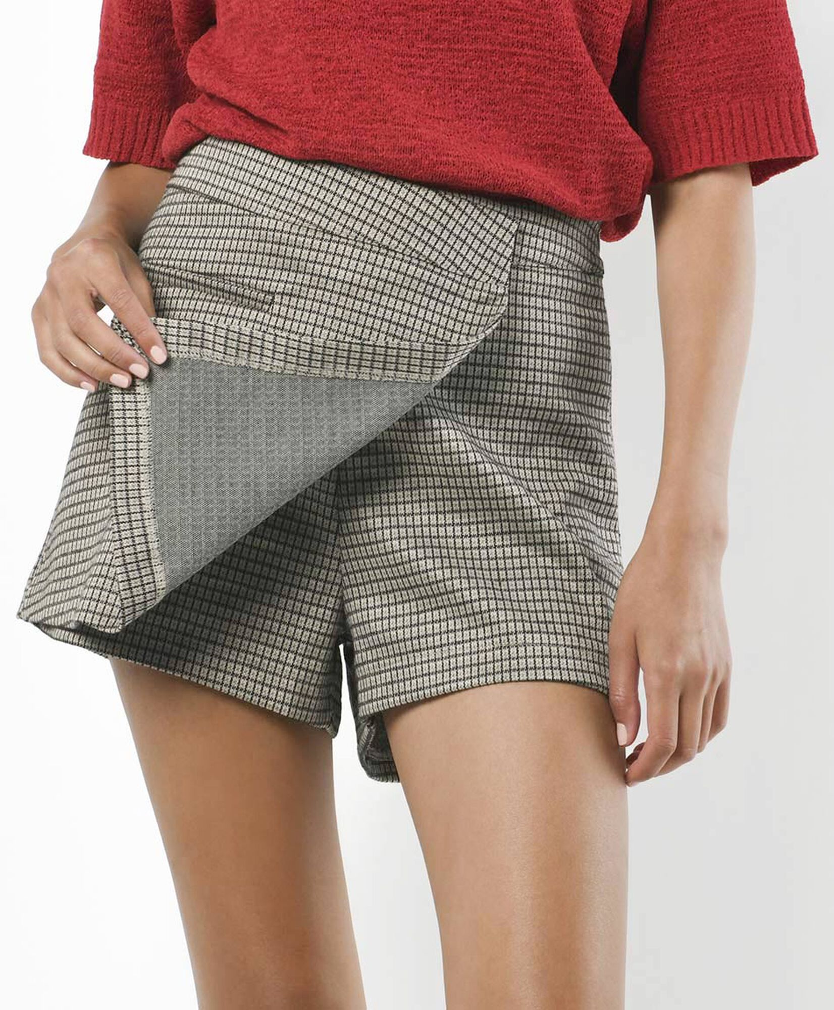 Mini falda mujer cuadrillé short Mini falda mujer cuadrillé short