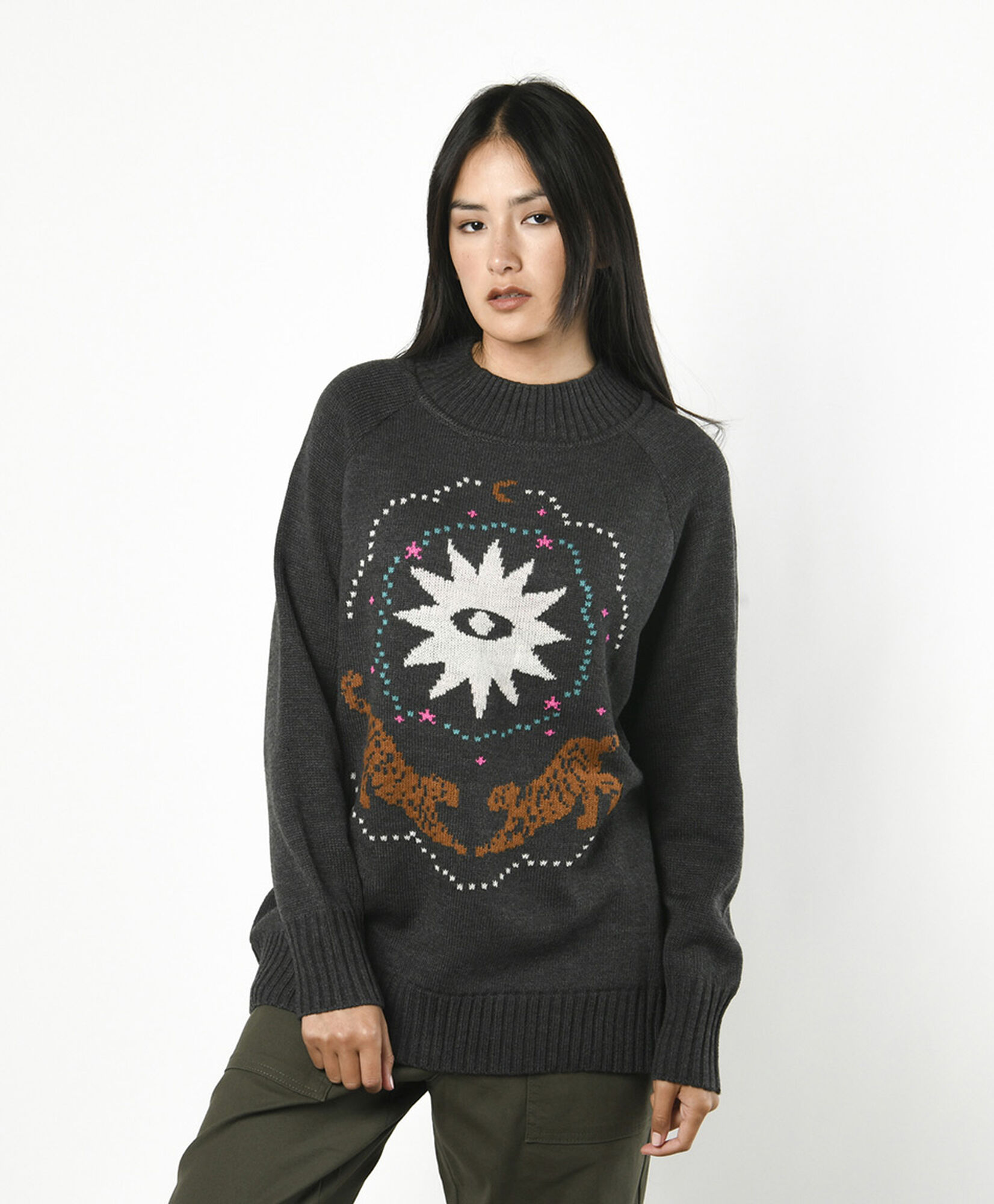Sweater mujer tigres oversize Sweater mujer tigres oversize