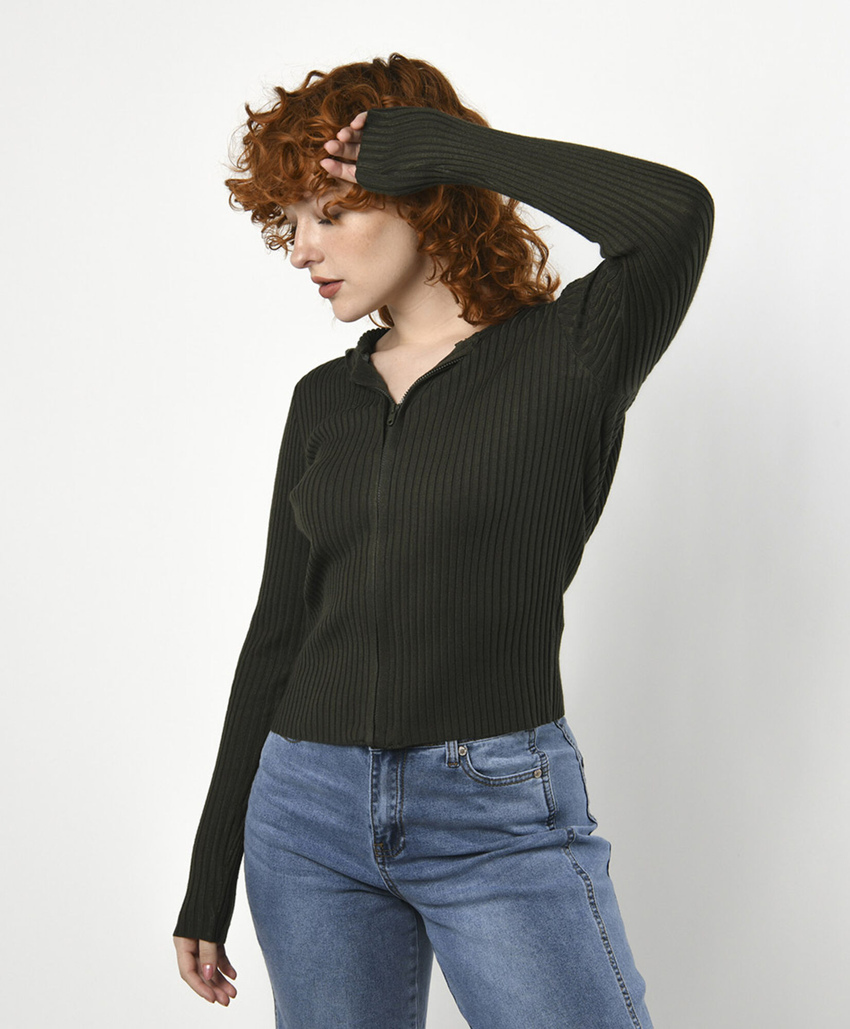 Cardigan mujer gorro ajustado Cardigan mujer gorro ajustado