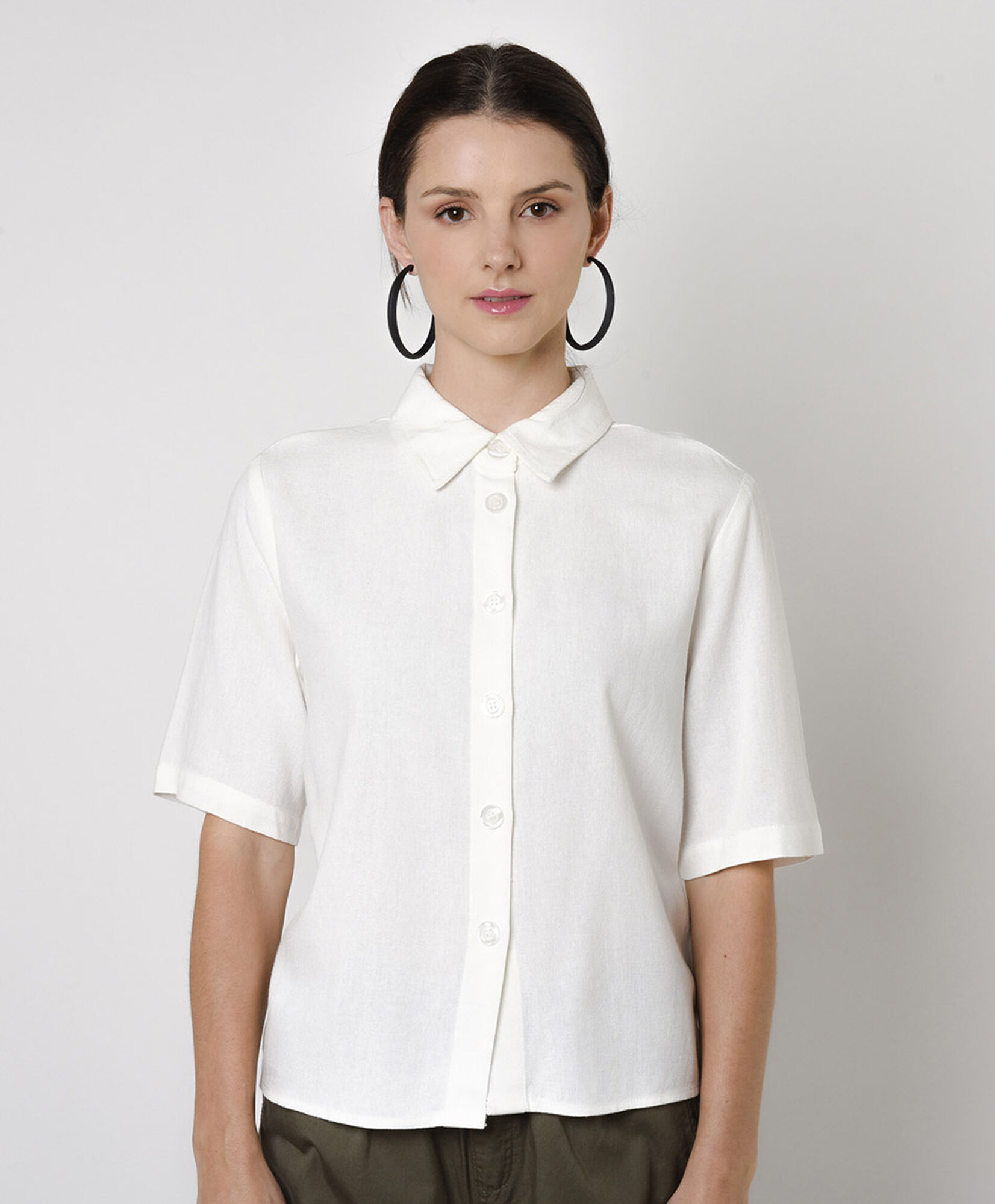 Blusa mujer lino lisa Blusa mujer lino lisa